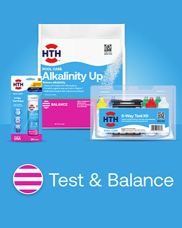 test and balancers for pool water