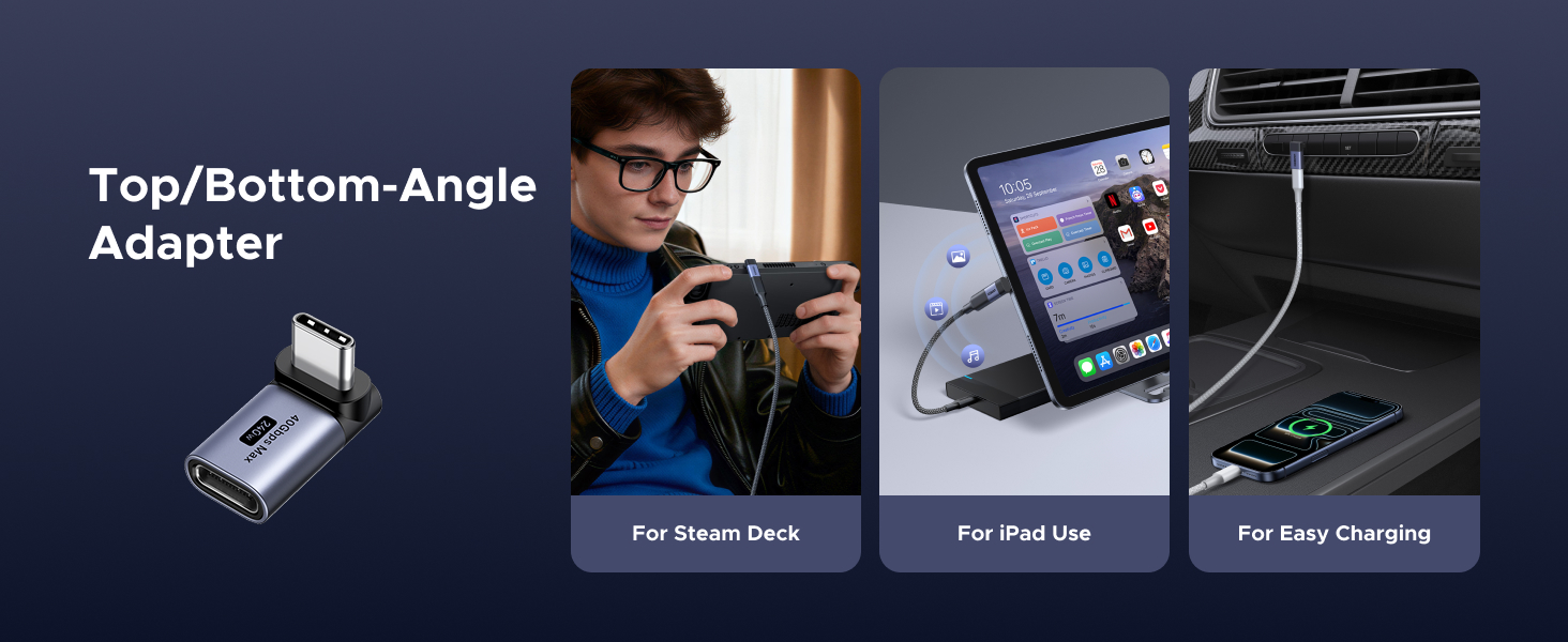 Right Angle USB-C Adapter