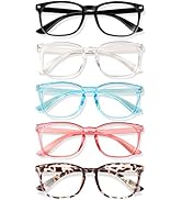 WinToo Blue Light Blocking Glasses, Computer Reading/Gaming/TV/Phones Glasses for Men Women,Anti ...