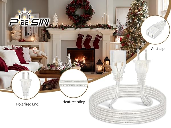clear extension cord