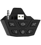 CHARM FOCUS Stereo Headset Adapter, Audio Mic Headphone Adapter for Xbox One, Xbox Series X|S and...