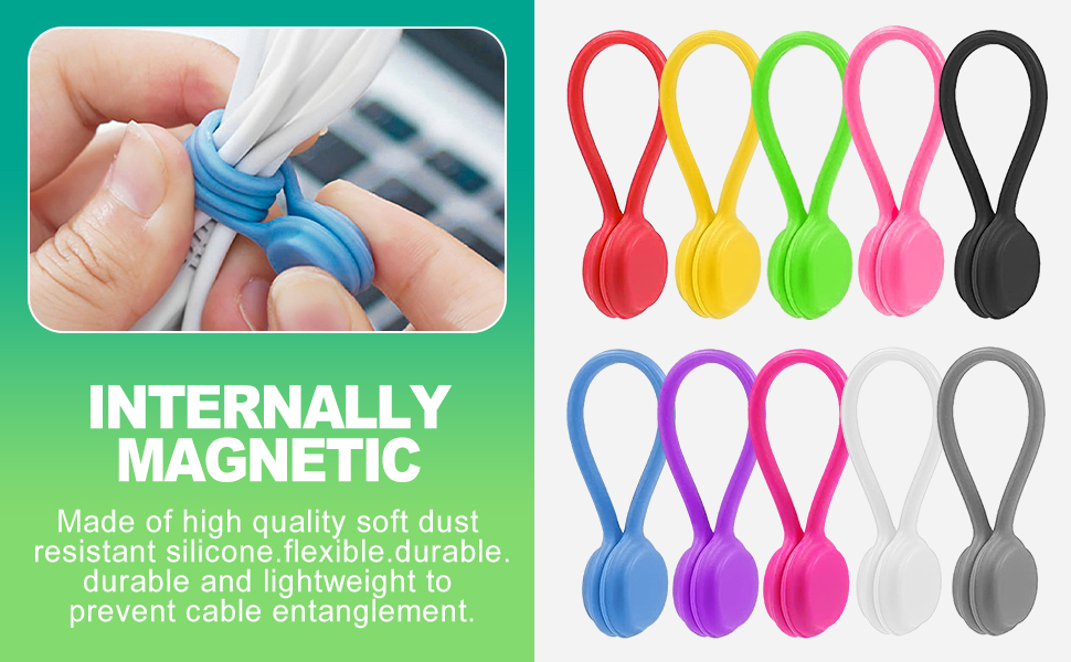 Reusable Magnetic Cord Ties