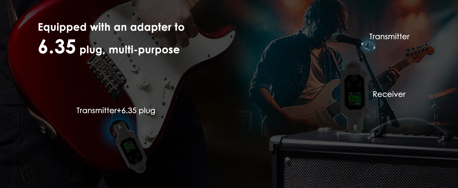 Equipped with an adapter to 6.35 plug, multi-purpose