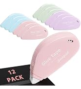 Secopad 12 Pack Scrapbook Tape, Double Sided Tape Roller for Crafts, Adhesive Glue Runner for Scr...