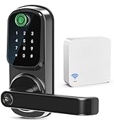 IRONZON Keyless Entry Door Lock with Handle with Tuya Gateway for Smart Door Lock