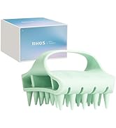 RHOS Scalp Massager Shampoo Brush, Curved Vented Scalp Scrubber, Soft Silicone Hair Scrubber for ...