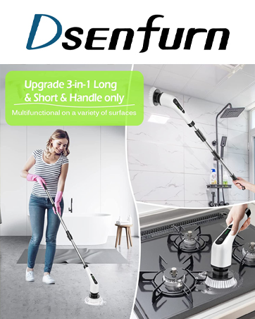 Electric Spin Scrubber, Cordless Bathroom Tub Scrubber