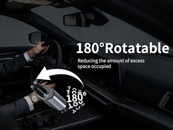 180° Free Rotation, Adjustable Charging Angle at Will