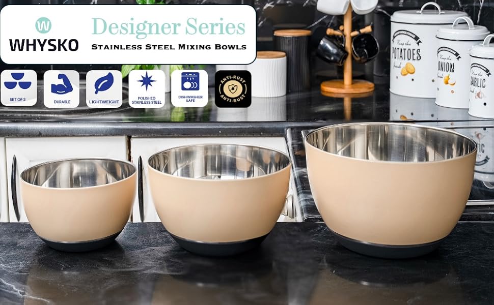 metal mixing bowl set