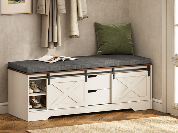 bench storage shoe entryway seat rack seating cushion small benches entry hallway room shoes