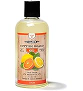 Cutting Board Oil (12oz) by CLARK'S | Enriched with Lemon &amp; Orange Oils | Food Grade Mineral Oil ...