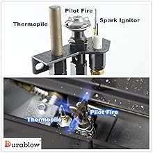 Can NOT turn on fireplace? Check your pilot fire and thermopile first.