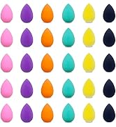 GFOUNS small mini beauty blender bulk makeup sponge for face : 30 pcs mulit-colored makeup sponge...