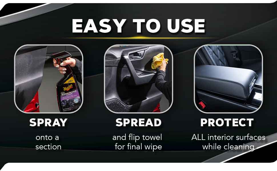 Meguiar&amp;#39;s Quik Interior Detailer Cleaner - 24 Oz Spray Bottle