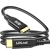 LDLrui USB C Monitor Display Cable 6FT, 8K@60Hz UHD USB C Video Cord, Supports 40 Gbps Data Trans...