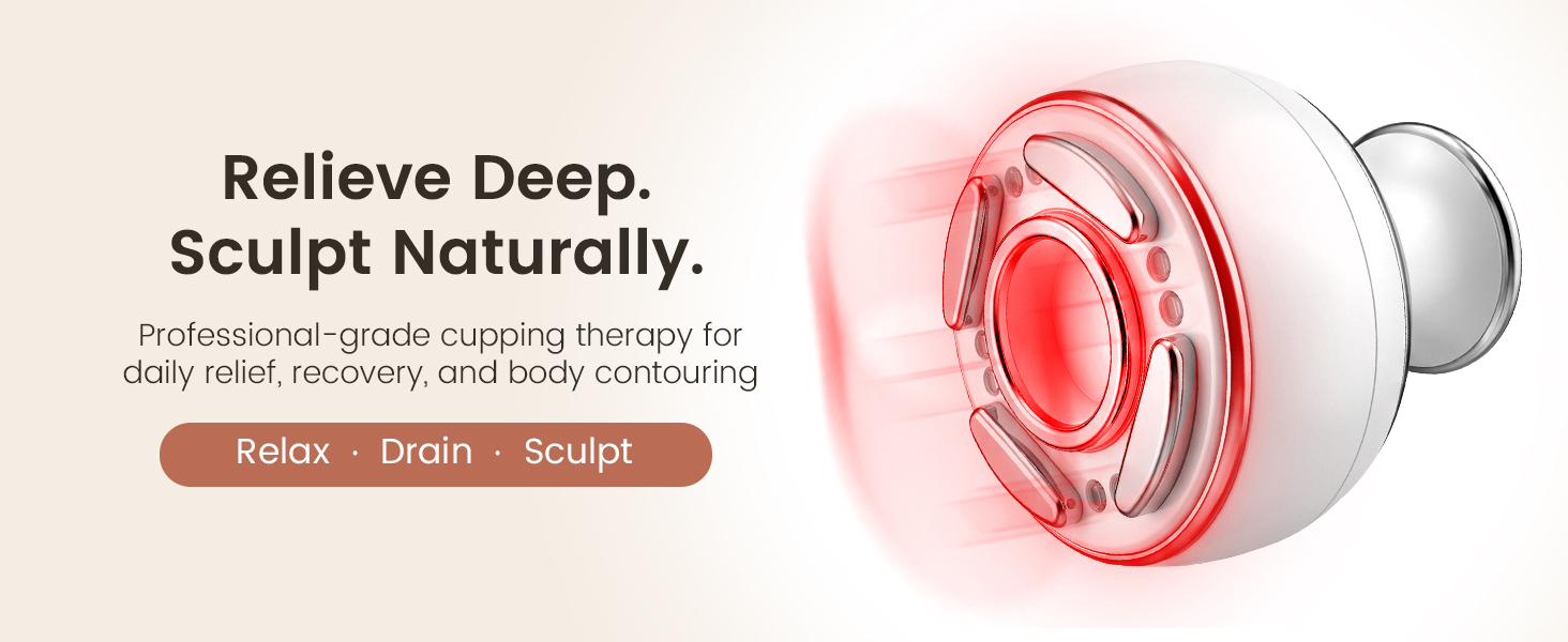 Smart Cupping Massager,Cellulite Massager , Body Sculpting Device, Lymphatic Drainage Massager