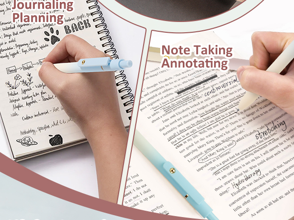 0.7mm quick-dry gel pens. No smudges, soft grip &amp;amp;amp; steel clip
