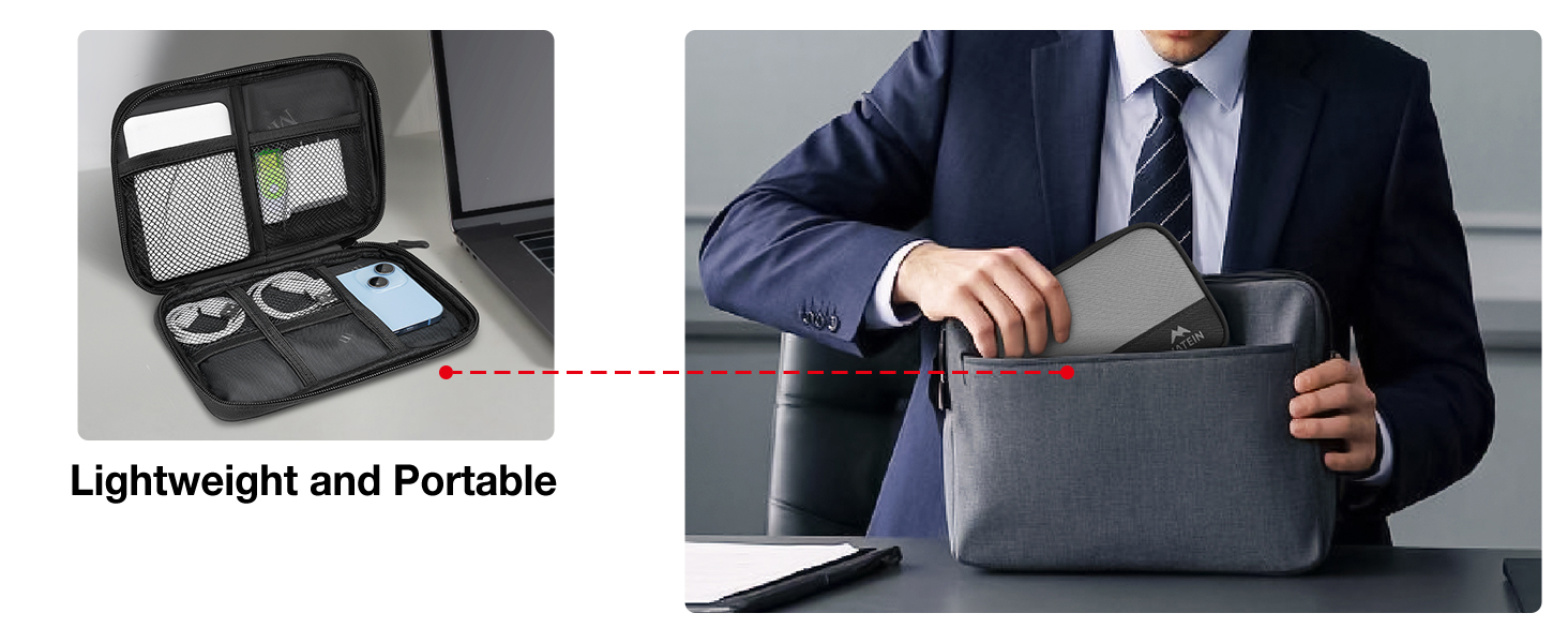 slim cord organizer bag