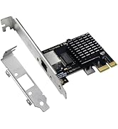 2.5Gb PCIe Network Card with Intel I226-V Chip, 2500M/1000M/100M Network Adapter NIC, PCIe 3.1 X1...