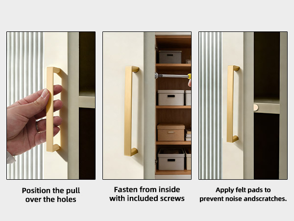 Brushed Gold Cabinet Pulls