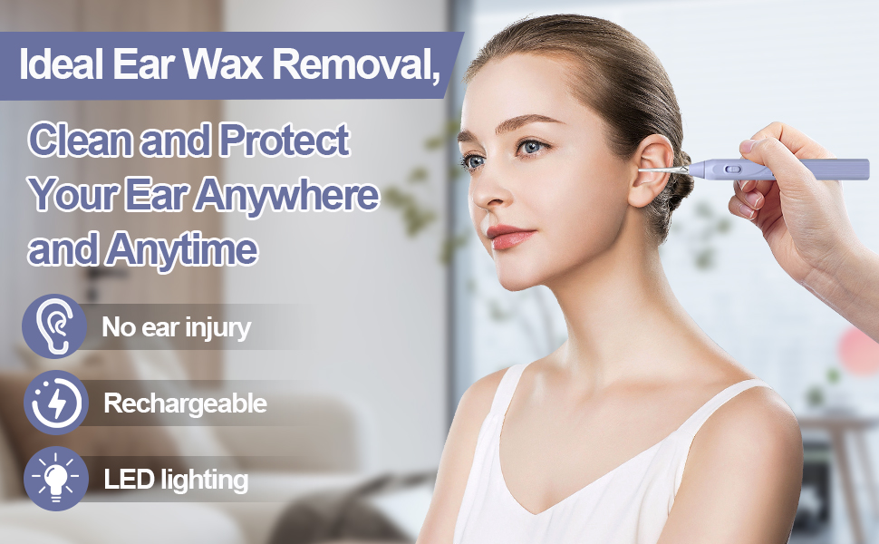 IDEAL EAR WAX REMOVAL ear cleaning kit for adults earwax remover tool earcleaner ear wax cleaner