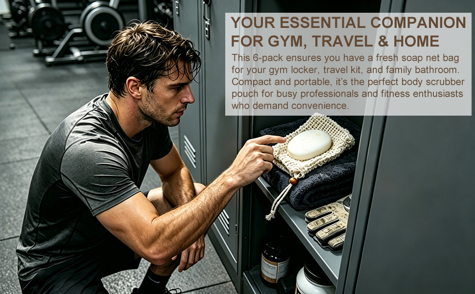 soap saver bag is a body scrubber for gym-goers