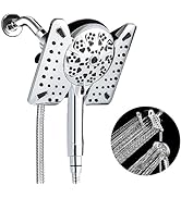INAVAMZ 2-IN-1 Shower Heads with Handheld Spray Combo: 7.5 Inch Rainfall Shower Head &amp; 10 Setting...