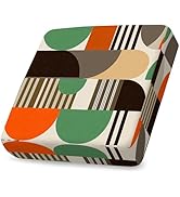 ANNA QUEEN Modern Abstract Geometric Couch Cushion Cover – Stretch Sofa Seat Slipcover for Contem...