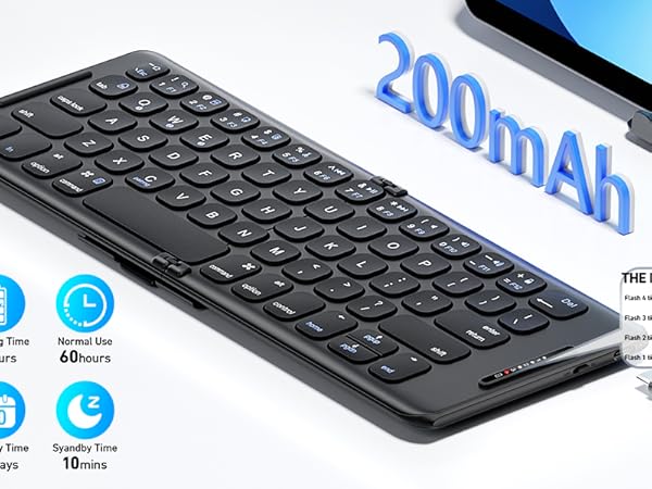wireless folding keyboard