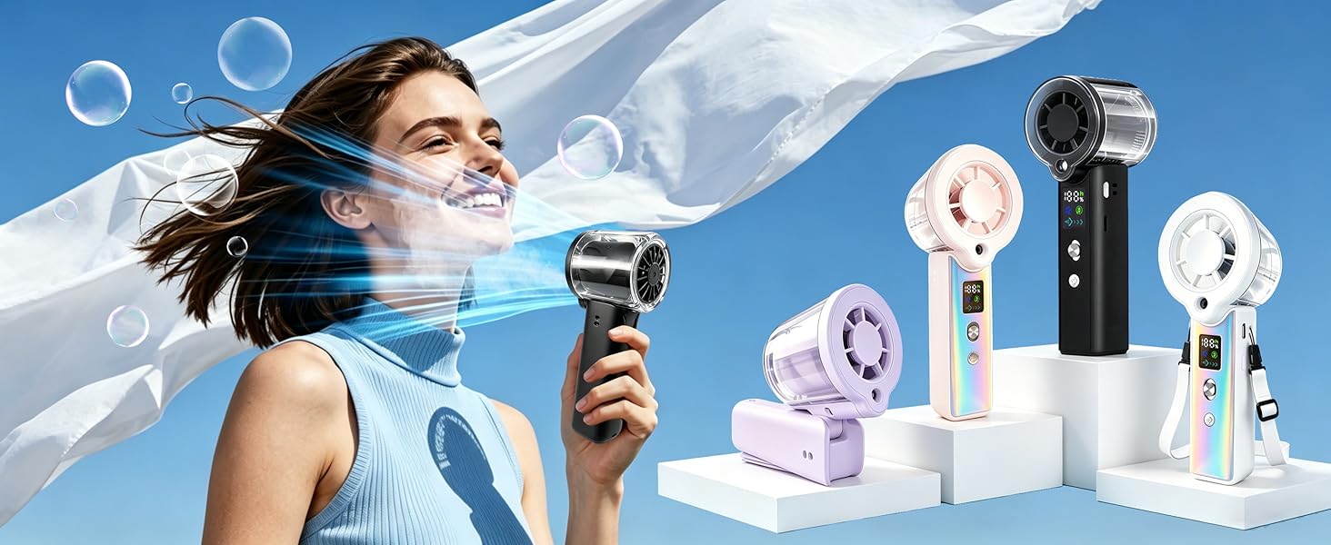 handheld misting fan