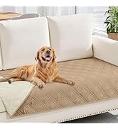 hyha Waterproof Dog Blanket, Reversible Pet Bed Blanket, Soft Sofa Couch Cover for Dogs Washable,...
