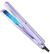 ZEOEZHBI Ceramic Flat Iron Hair Straightener and Curler 2 in 1, Hair Straightener Flat Iron Curli...