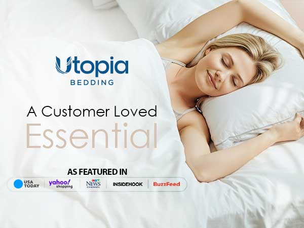 utopia pillows, utopia cooling hotel pillows, queen pillows set of 2, bed pillows, pillows for bed
