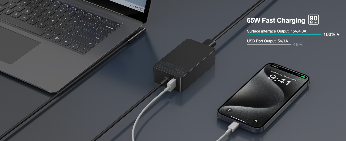 65w surface charger