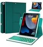 iPad 9th/8th/7th Generation Keyboard Case 10.2 inch,360° Rotatable iPad Air 3 Pro 10.5-inch Case ...
