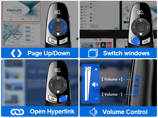 powerpoint clicker with laser pointer