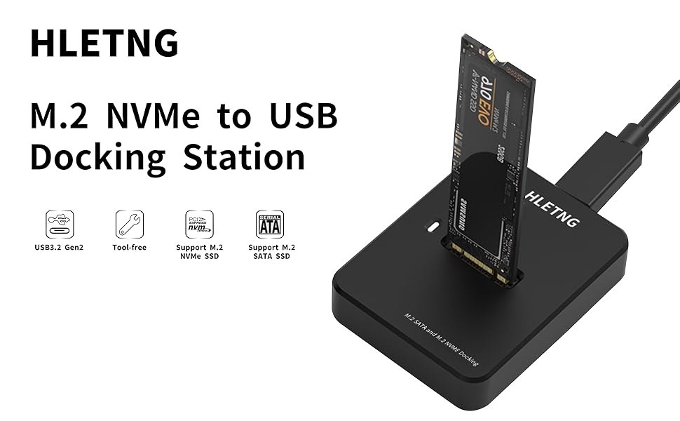 NVMe External M.2 Enclosure SSD Adapter