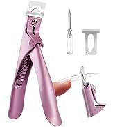 MelodySusie Acrylic Nail Clippers, Professional Nail Clippers Cutters for Acrylic Nails Fake Nail...