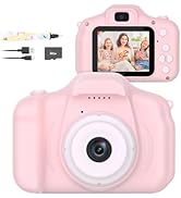 Mafiti Kids Camera with Tripod,26MP HD Selfie Digital Camera for Kids,Portable Toddler Camera Toy...