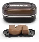 AIMAIAIMAI Travel Soap Container, Leakproof Soap Box, Travel Soap Holder with Removable Draining ...