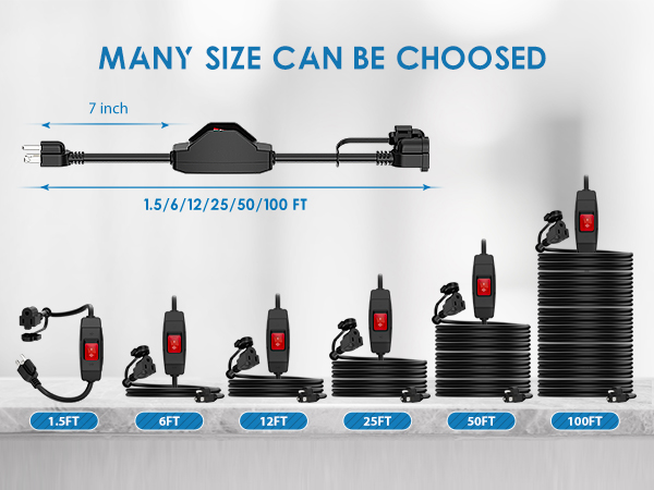3 Outlet Extension Cord