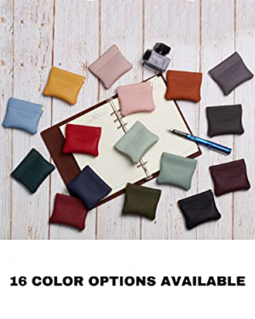 Travelambo colorful Leather Squeeze Coin Purse Pouch Change Holder
