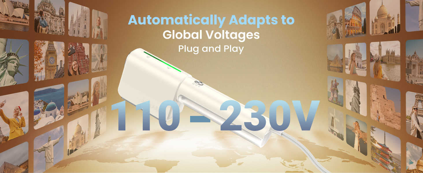 dual volatage travel size steamer