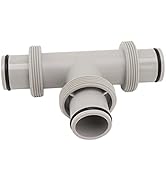 Jeanoko Split Swimming Pool Hose Plunger Valve 2 in 1 T Shape Hose Plunger Valve Replacement Pool...