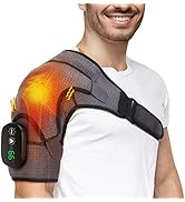 Cordless Shoulder Heating Pad with Massage, FSA Eligible Items List, Shoulder Massager Heated Wra...