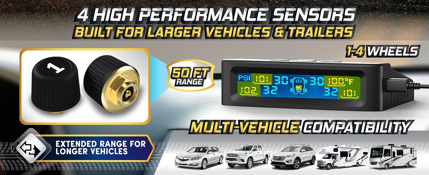 tpms sensors set of 4 tire pressure monitoring system tire pressure reader tire pressure monitoring