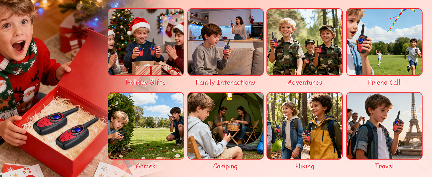 kids walkie talkies toys for boys age 8-12 birthday halloween christmas gifts for kids