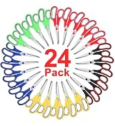 Scissors Bulk 24-Pack, BURVAGY 8" Multipurpose Sharp Scissors for School Office Home,All Purpose ...