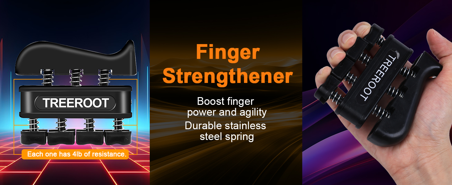 Grip Strength Trainer Kit, Hand Gripper Strengthener