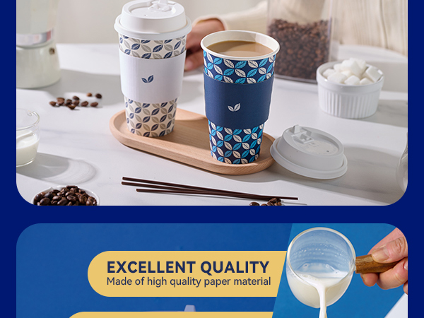 coffee cups with lids sleeves